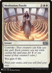 Meditation Puzzle - The List Reprints - Magic: The Gathering card