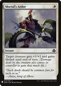 Mortal's Ardor - The List Reprints - Magic: The Gathering card