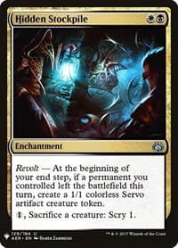 Hidden Stockpile - The List Reprints - Magic: The Gathering card
