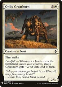 Ondu Greathorn - The List Reprints - Magic: The Gathering card