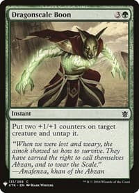 Dragonscale Boon - The List Reprints - Magic: The Gathering card