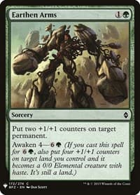 Earthen Arms - The List Reprints - Magic: The Gathering card