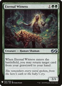 Eternal Witness (UMA) - The List Reprints - Magic: The Gathering card