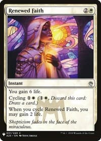 Renewed Faith - The List Reprints - Magic: The Gathering card