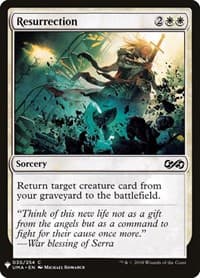 Resurrection - The List Reprints - Magic: The Gathering card