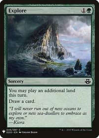 Explore (DDO) - The List Reprints - Magic: The Gathering card