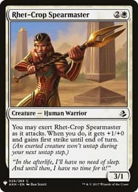 Rhet-Crop Spearmaster - The List Reprints - Magic: The Gathering card