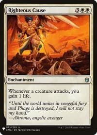 Righteous Cause - The List Reprints - Magic: The Gathering card