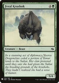 Feral Krushok - The List Reprints - Magic: The Gathering card
