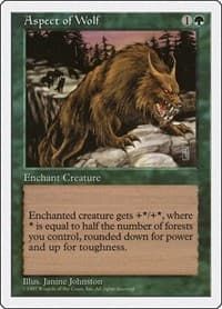 Aspect of Wolf - Fifth Edition - Magic: The Gathering card