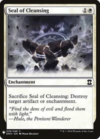Seal of Cleansing - The List Reprints - Magic: The Gathering card