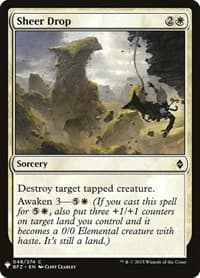 Sheer Drop - The List Reprints - Magic: The Gathering card
