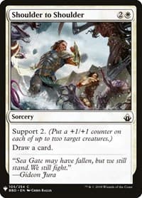Shoulder to Shoulder - The List Reprints - Magic: The Gathering card