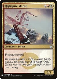 Highspire Mantis - The List Reprints - Magic: The Gathering card