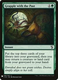 Grapple with the Past - The List Reprints - Magic: The Gathering card