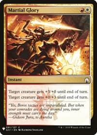 Martial Glory - The List Reprints - Magic: The Gathering card