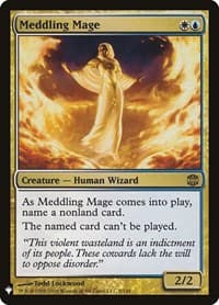 Meddling Mage - The List Reprints - Magic: The Gathering card