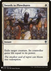 Swords to Plowshares (C16) - The List Reprints - Magic: The Gathering card