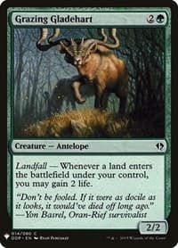 Grazing Gladehart - The List Reprints - Magic: The Gathering card