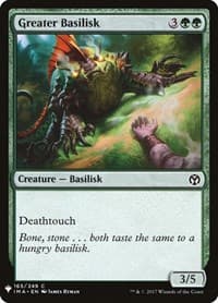 Greater Basilisk - The List Reprints - Magic: The Gathering card