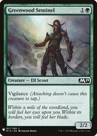 Greenwood Sentinel - The List Reprints - Magic: The Gathering card
