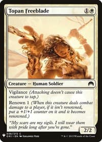Topan Freeblade - The List Reprints - Magic: The Gathering card