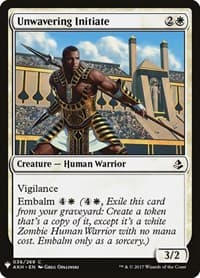 Unwavering Initiate - The List Reprints - Magic: The Gathering card