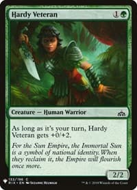 Hardy Veteran - The List Reprints - Magic: The Gathering card
