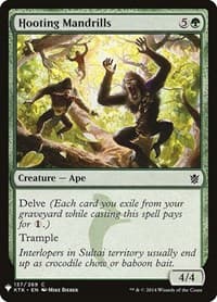 Hooting Mandrills - The List Reprints - Magic: The Gathering card