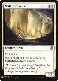 Wall of Omens (EMA) - The List Reprints - Magic: The Gathering card