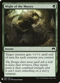 Might of the Masses - The List Reprints - Magic: The Gathering card