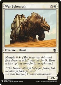 War Behemoth - The List Reprints - Magic: The Gathering card