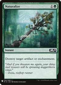 Naturalize - The List Reprints - Magic: The Gathering card