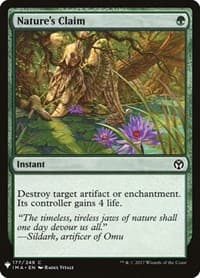 Nature's Claim - The List Reprints - Magic: The Gathering card