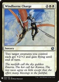 Windborne Charge - The List Reprints - Magic: The Gathering card