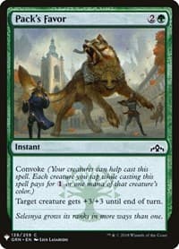 Pack's Favor - The List Reprints - Magic: The Gathering card