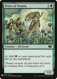 Priest of Titania - The List Reprints - Magic: The Gathering card