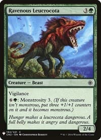 Ravenous Leucrocota - The List Reprints - Magic: The Gathering card