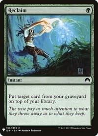 Reclaim - The List Reprints - Magic: The Gathering card