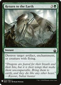 Return to the Earth - The List Reprints - Magic: The Gathering card