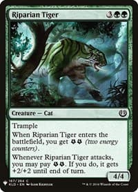 Riparian Tiger - The List Reprints - Magic: The Gathering card