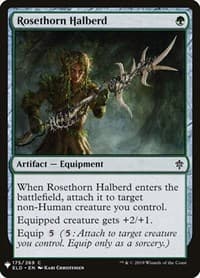 Rosethorn Halberd - The List Reprints - Magic: The Gathering card