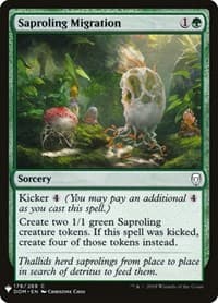 Saproling Migration - The List Reprints - Magic: The Gathering card