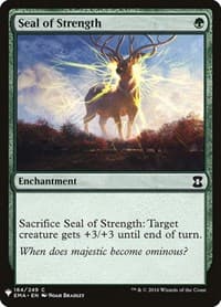 Seal of Strength - The List Reprints - Magic: The Gathering card