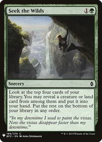 Seek the Wilds - The List Reprints - Magic: The Gathering card