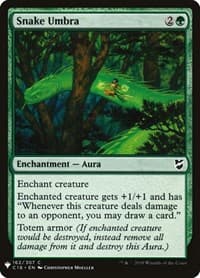 Snake Umbra - The List Reprints - Magic: The Gathering card