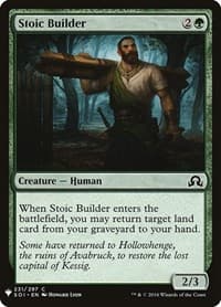 Stoic Builder - The List Reprints - Magic: The Gathering card