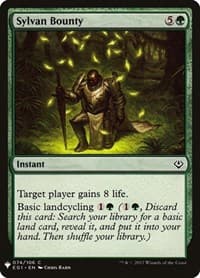 Sylvan Bounty - The List Reprints - Magic: The Gathering card
