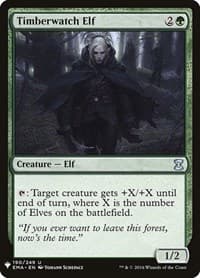 Timberwatch Elf - The List Reprints - Magic: The Gathering card