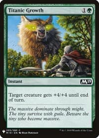 Titanic Growth - The List Reprints - Magic: The Gathering card